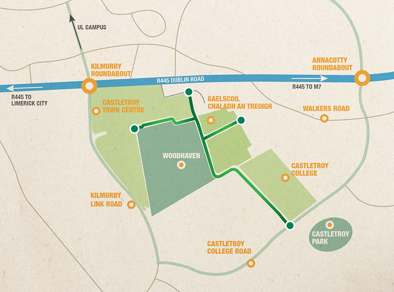 Castletroy Greenway Map