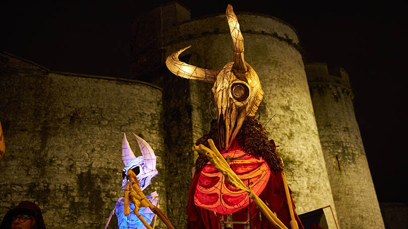 Participants in the Samhain Parade of Light in Limerick City. Photo: Ireland's Content Pool