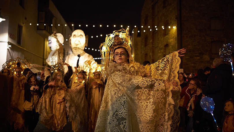 Participants in the Samhain Parade of Light in Limerick City. Photo: Ireland's Content Pool